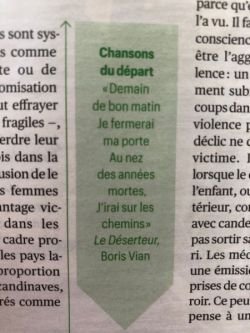 Article dans Télérama