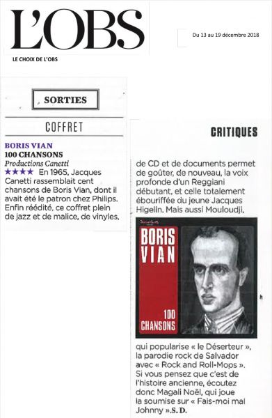 L'OBS Jeudi 13 décembre 2018
