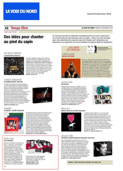 LA VOIX DU NORD SAMEDI 8-12-2018