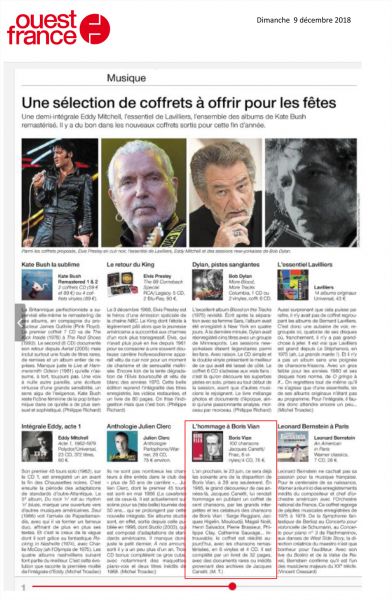 OUEST FRANCE Dimanche 9 decembre 2018