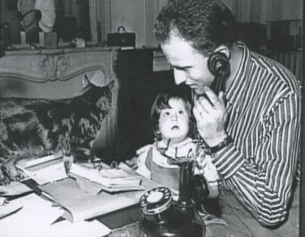 Boris Vian et sa fille Carole