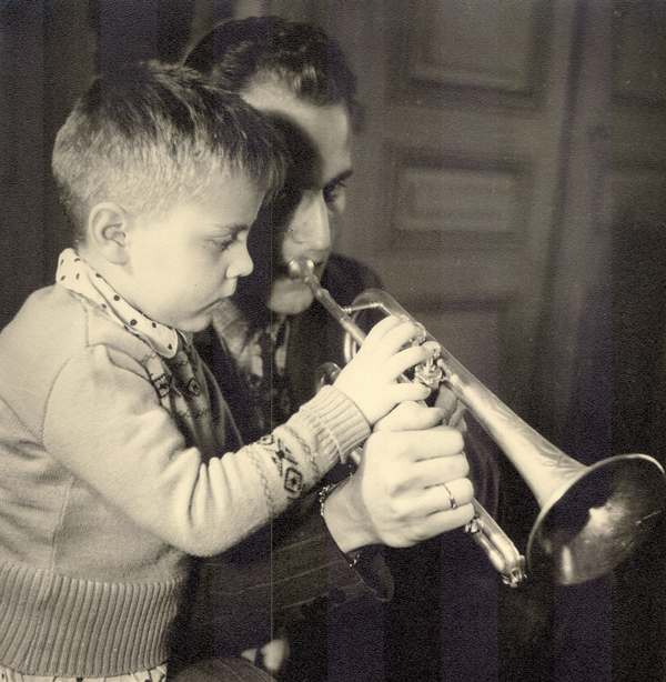 Boris Vian et son fils Patrick