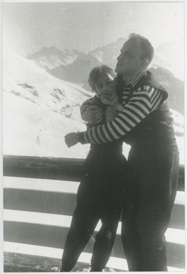 Boris Vian et Ursula à l'Alpe d'Huez